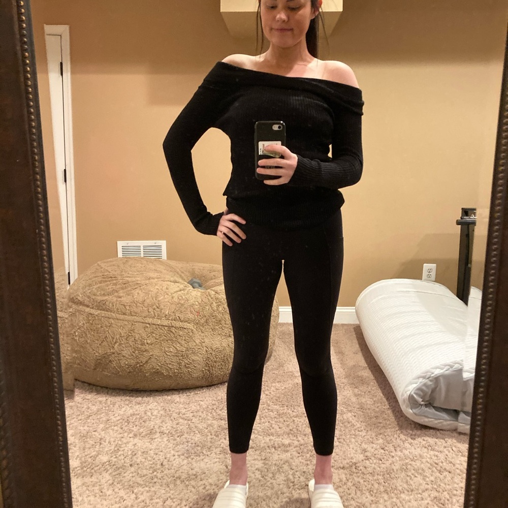 Off-The-Shoulder Long Sleeve Top